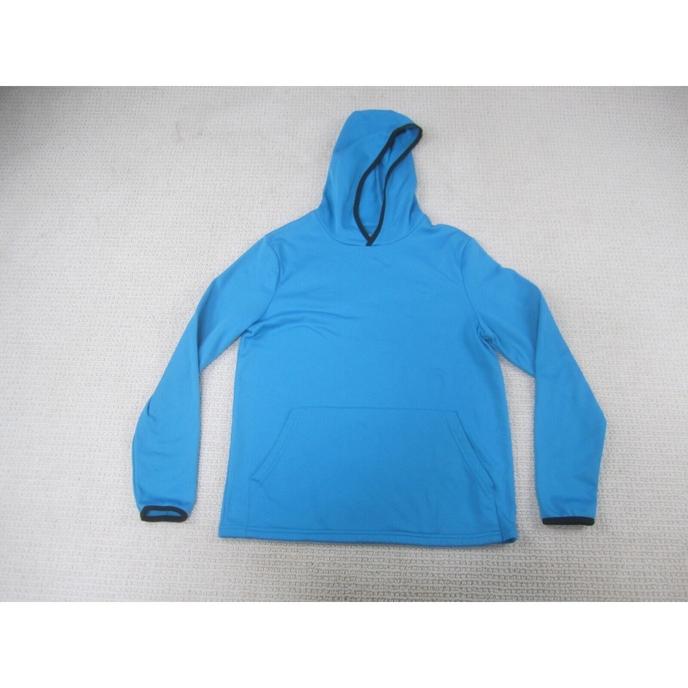 Fleece Sweater Mens Small Blue Xersion Pullover Hoodie‎ Sweatshirt Active Casual